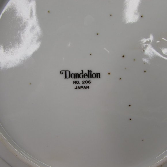 Vintage Dandelion 206 Japan Brown Speckle Stoneware Luncheon Salad 8" Plate - Picture 4 of 6